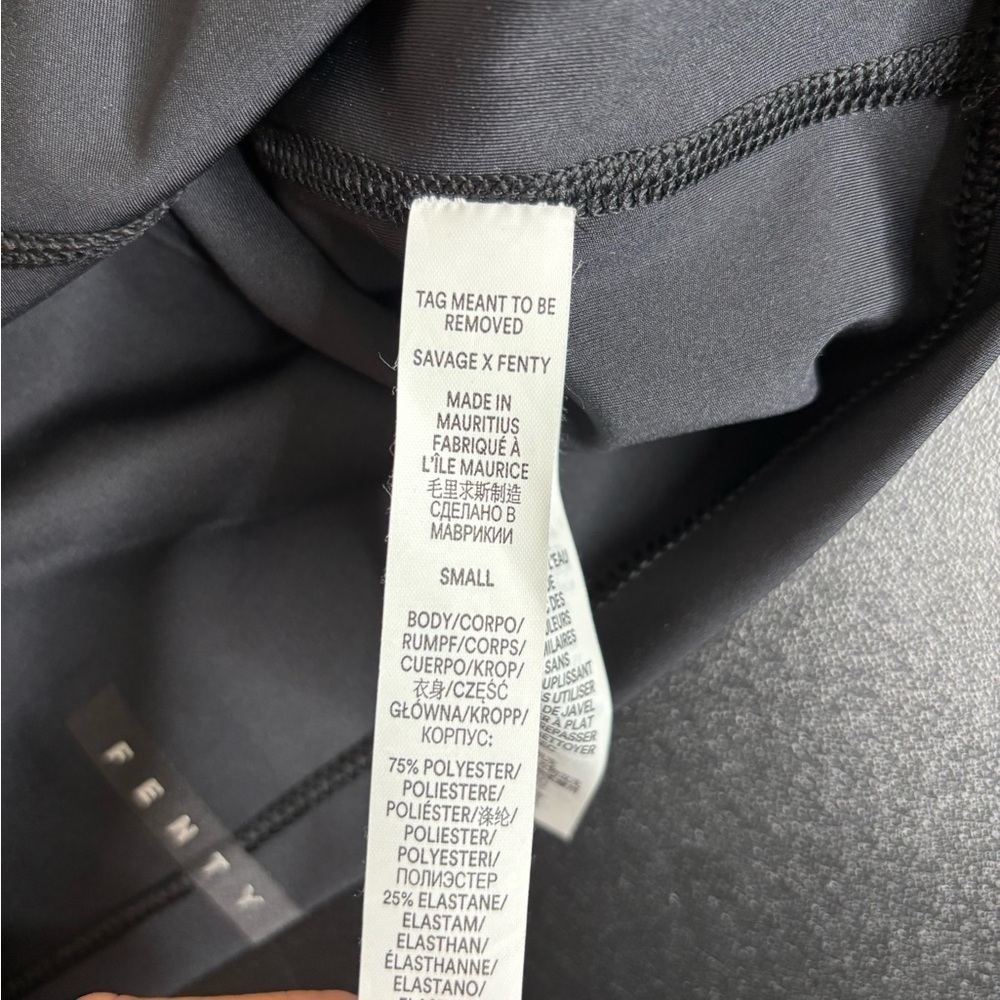 Savage X Fenty RACER X TOP black size small - Picture 5 of 6